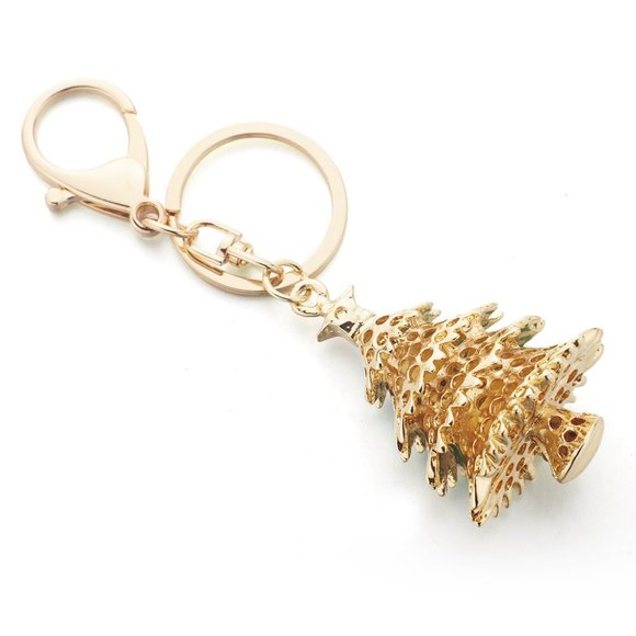 Christmas Tree Keychain/Bag Charm with Enameling and Crystals NWT - Picture 5 of 5